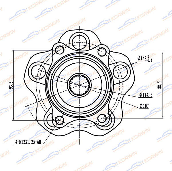 ступица колеса korwin kwah0008 оптом от производителя по низким ценам